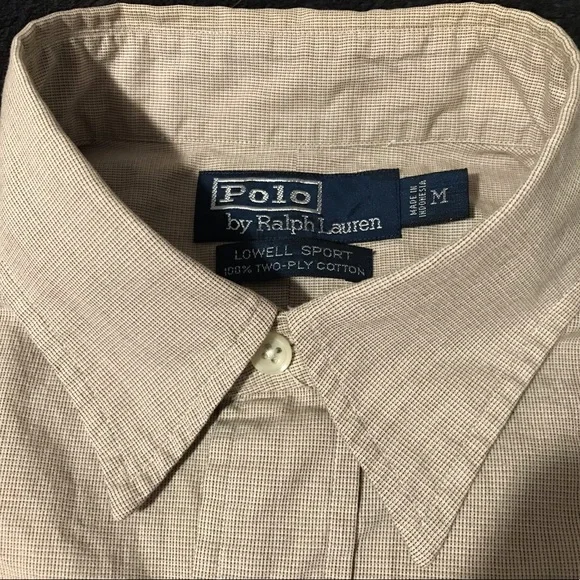 Vintage Ralph Lauren Polo Lowell Sport Shirt M Oxford Sportsman stadium Rlx 1 Cp - Picture 4 of 9